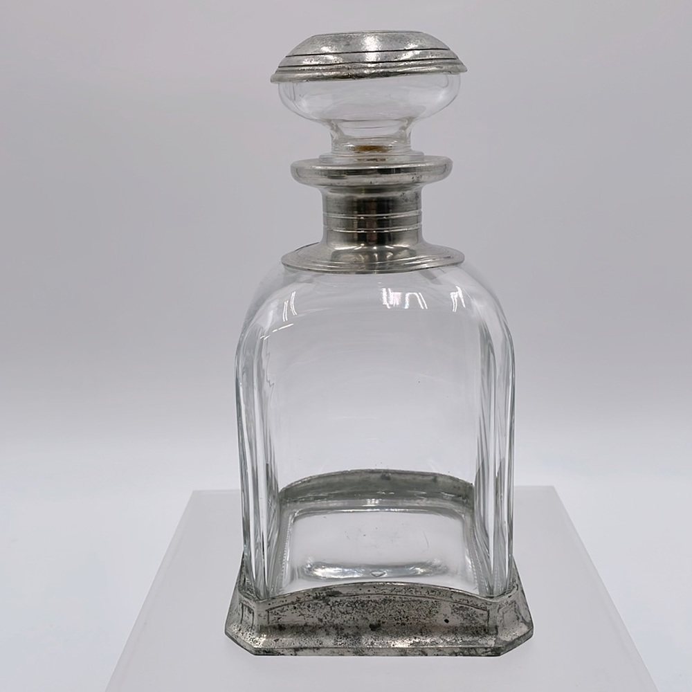 Antique Brescia Peltro Pewter Etain Rein Zinn‎ 95% Art Deco Decanter